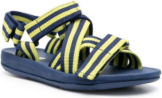 Camper Match gestreepte sandalen Blauw