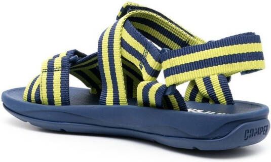 Camper Match gestreepte sandalen Blauw