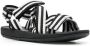 Camper Match gestreepte sandalen Zwart - Thumbnail 2