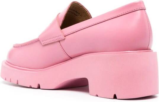 Camper Milah loafers met blokhak Roze