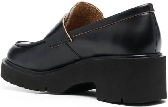 Camper Milah loafers met chunky zool Zwart