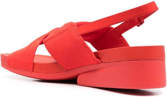 Camper Minikaah sandalen met gekruiste bandjes Rood