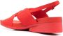 Camper Minikaah sandalen met gekruiste bandjes Rood - Thumbnail 3