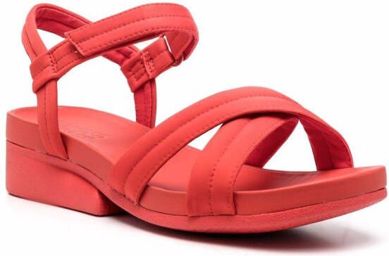 Camper Minikaah sandalen met gekruiste bandjes Rood