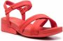 Camper Minikaah sandalen met gekruiste bandjes Rood - Thumbnail 2