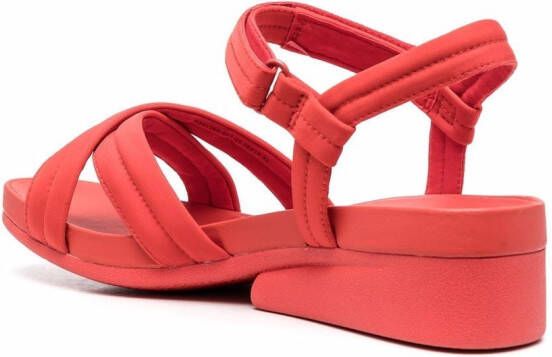 Camper Minikaah sandalen met gekruiste bandjes Rood