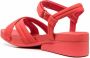 Camper Minikaah sandalen met gekruiste bandjes Rood - Thumbnail 3