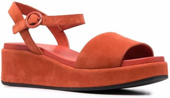 Camper Misia sandalen met enkelbandje Rood
