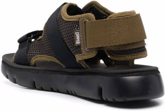 Camper Origa sandalen met mesh vlak Groen