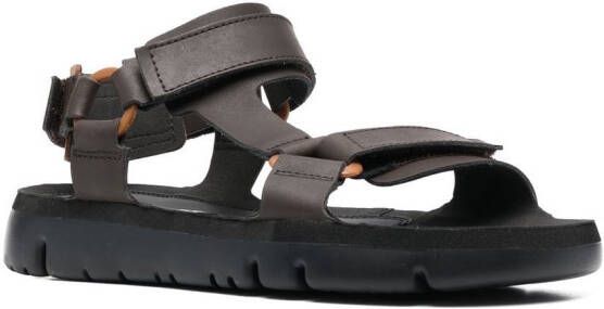 Camper Oruga sandalen met klittenband Zwart
