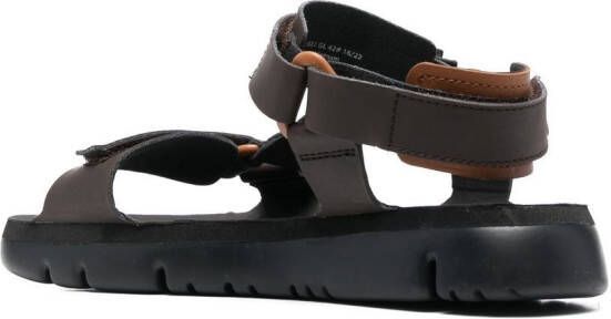 Camper Oruga sandalen met klittenband Zwart