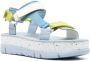 Camper Oruga sandalen met open neus Blauw - Thumbnail 2