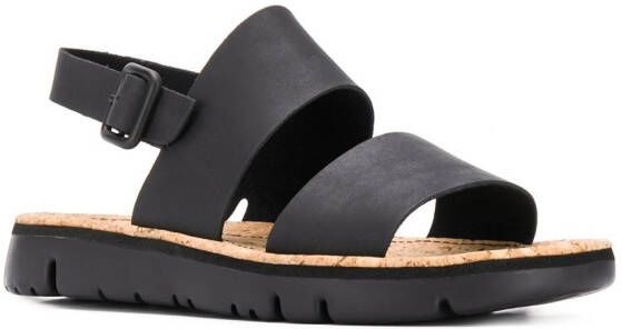 Camper Oruga sandalen met open neus Zwart