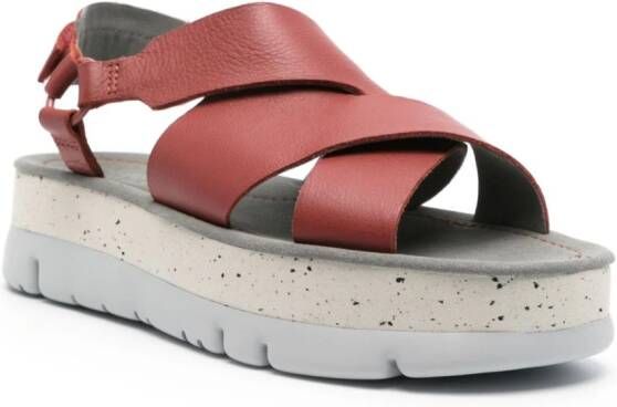 Camper Oruga UP sandalen met bandjes Rood