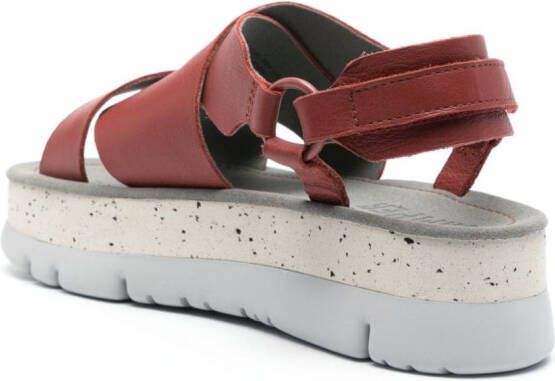 Camper Oruga UP sandalen met bandjes Rood