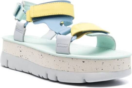 Camper Oruga Up sandalen met klittenband Blauw