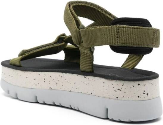 Camper Oruga Up sandalen met klittenband Groen