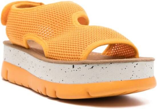 Camper Oruga Up sandalen met open neus Oranje