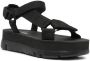 Camper Oruga Up sandalen met plateauzool Zwart - Thumbnail 2