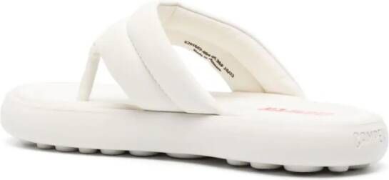 Camper Pelotas Flota gewatteerde slippers Wit