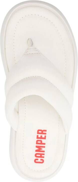 Camper Pelotas Flota gewatteerde slippers Wit