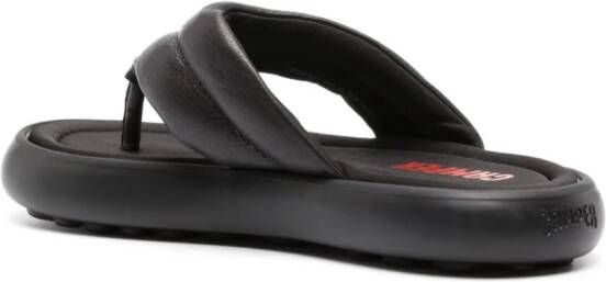Camper Pelotas Flota gewatteerde slippers Zwart