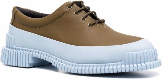 Camper Pix tweekleurige veterschoenen Groen