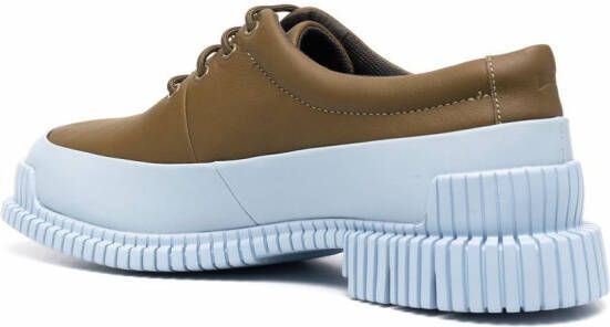 Camper Pix tweekleurige veterschoenen Groen