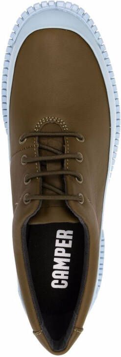 Camper Pix tweekleurige veterschoenen Groen