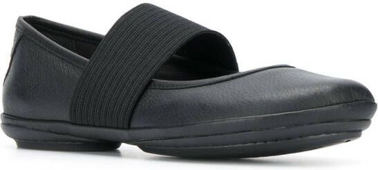 Camper Zwarte Leren Ballerina`s met Rubberen Zolen Black Dames - Foto 11