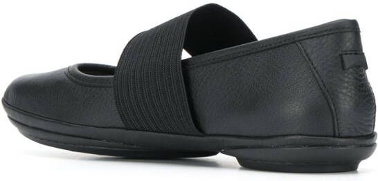 Camper Zwarte Leren Ballerina`s met Rubberen Zolen Black Dames - Foto 12