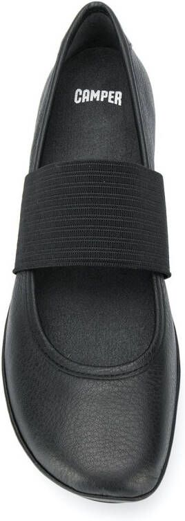 Camper Zwarte Leren Ballerina`s met Rubberen Zolen Black Dames - Foto 13