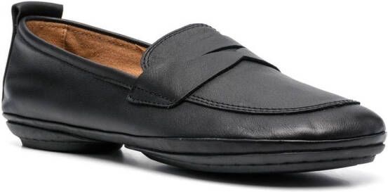 Camper Right Nina leren loafers Zwart