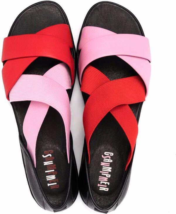 Camper Sandalen met colourblocking Roze