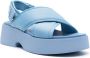 Camper Sandalen met plateauzool Blauw - Thumbnail 2