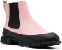 Camper Slip-on enkellaarzen Roze - Thumbnail 2