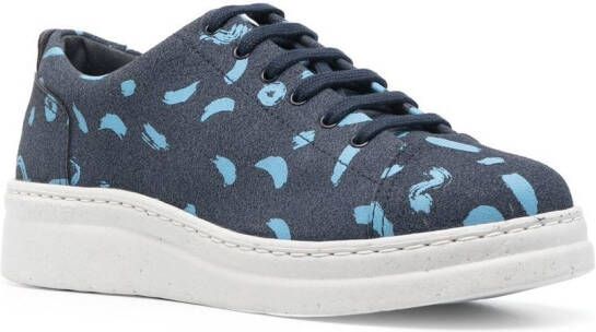 Camper Sneakers met abstract patroon Blauw