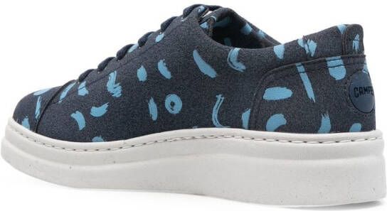 Camper Sneakers met abstract patroon Blauw