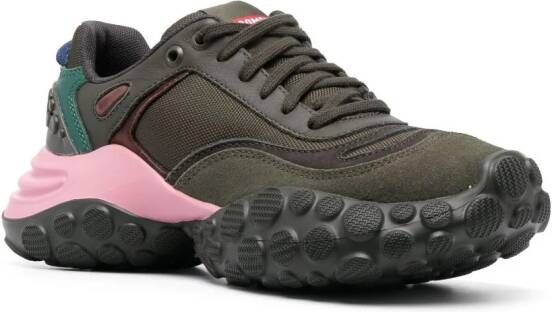Camper Sneakers met colourblocking Groen