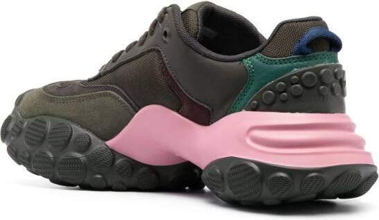 Camper Sneakers met colourblocking Groen