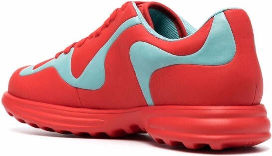 Camper Sneakers met colourblocking Rood