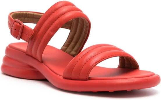 Camper Spiro leren sandalen Rood