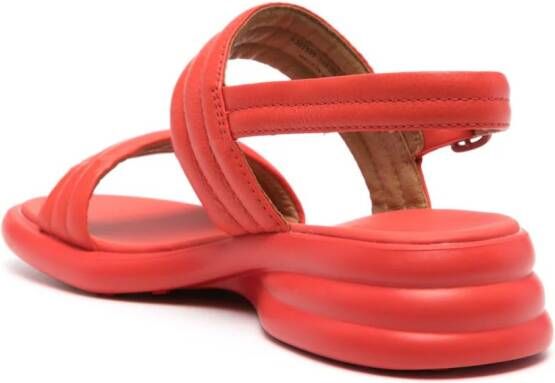 Camper Spiro leren sandalen Rood