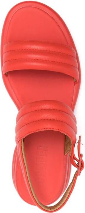 Camper Spiro leren sandalen Rood