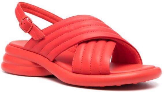 Camper Spiro sandalen met kruisbandjes Rood