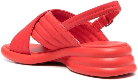 Camper Spiro sandalen met kruisbandjes Rood