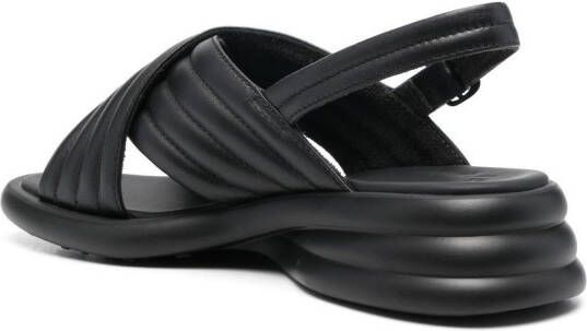 Camper Spiro sandalen met kruisbandjes Zwart