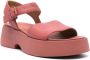 Camper Tasha leren sandalen Rood - Thumbnail 2