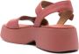 Camper Tasha leren sandalen Rood - Thumbnail 3