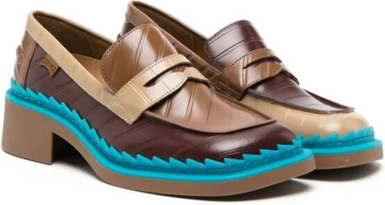 Camper Taylor leren loafers Bruin